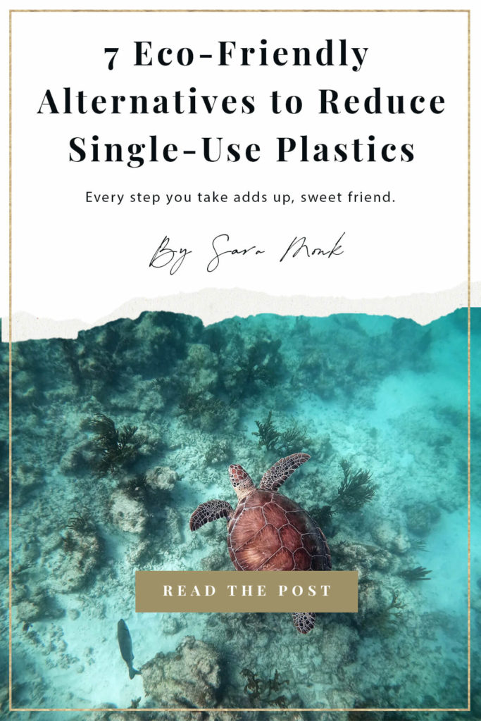 Start your journey towards plastic-free living today with seven eco-friendly alternatives to reduce single-use plastics. #plasticfree #consciousliving #ecofriendly #intentionalliving #motherearth