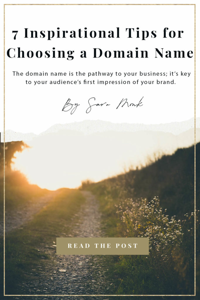 Your brand represents you, your vision, and your mission. Your domain name should reflect that. Inside this post, I share my most inspirational tips for choosing a domain name. #domainnametips #femaleentrepreneur #businesstips #domainname #registerdomainname #consciousbusiness #consciousentrepreneur #registerdomain #intentionalliving