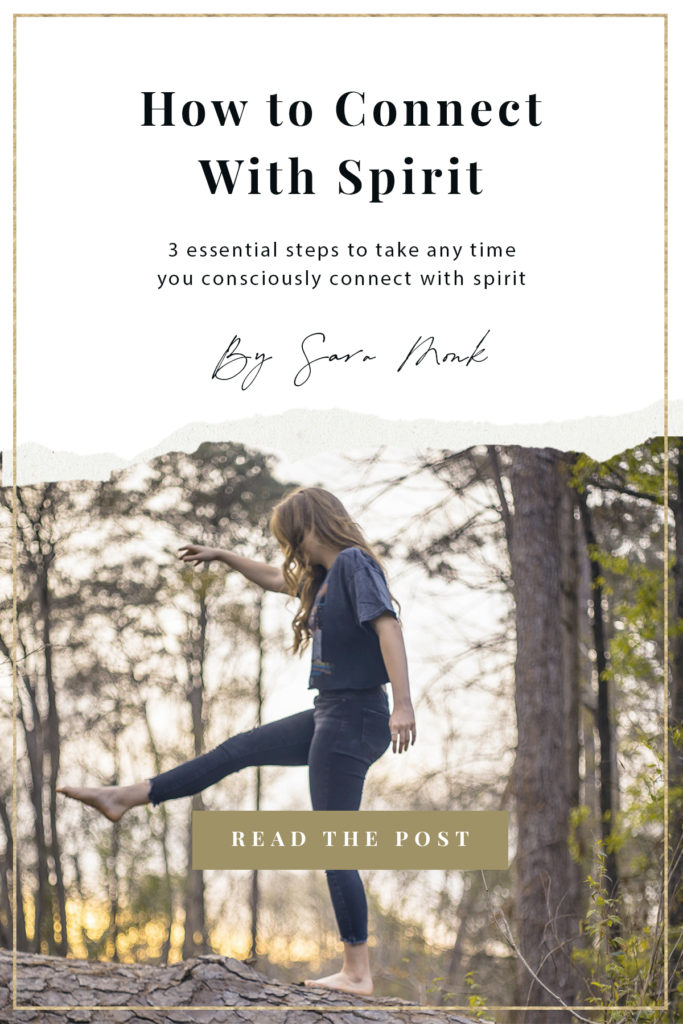 Interested in connecting with spirit? Learn about the three essential steps to take any time you consciously connect with spirit inside this post. These steps will help to protect, ground, and connect you. #spiritualawakening #connectingwithspirit #spirituality #intuitivereadings #clairvoyance #energyhealing #cardreadings #consciousliving #intentionalliving #grounding #energeticprotection