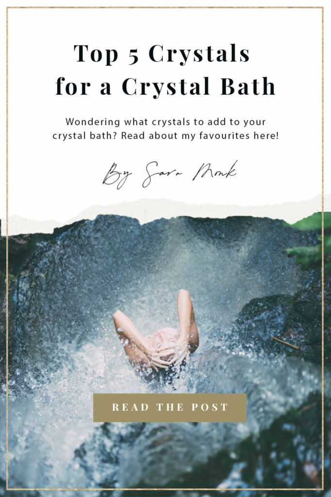 Interested in bathing with your crystal companions? Before you jump in the water with all of your crystals, you need to know that you can't use just any crystal inside your bath. Learn why that is and about my top five crystals for a crystal bath inside this post. #crystals #crystalhealing #watersafecrystals #crystalbath #crystalsforcrystalbath #stonesandcrystals #crystalsandstones #intentionalliving #energyhealing #spirituality #spiritualawakening