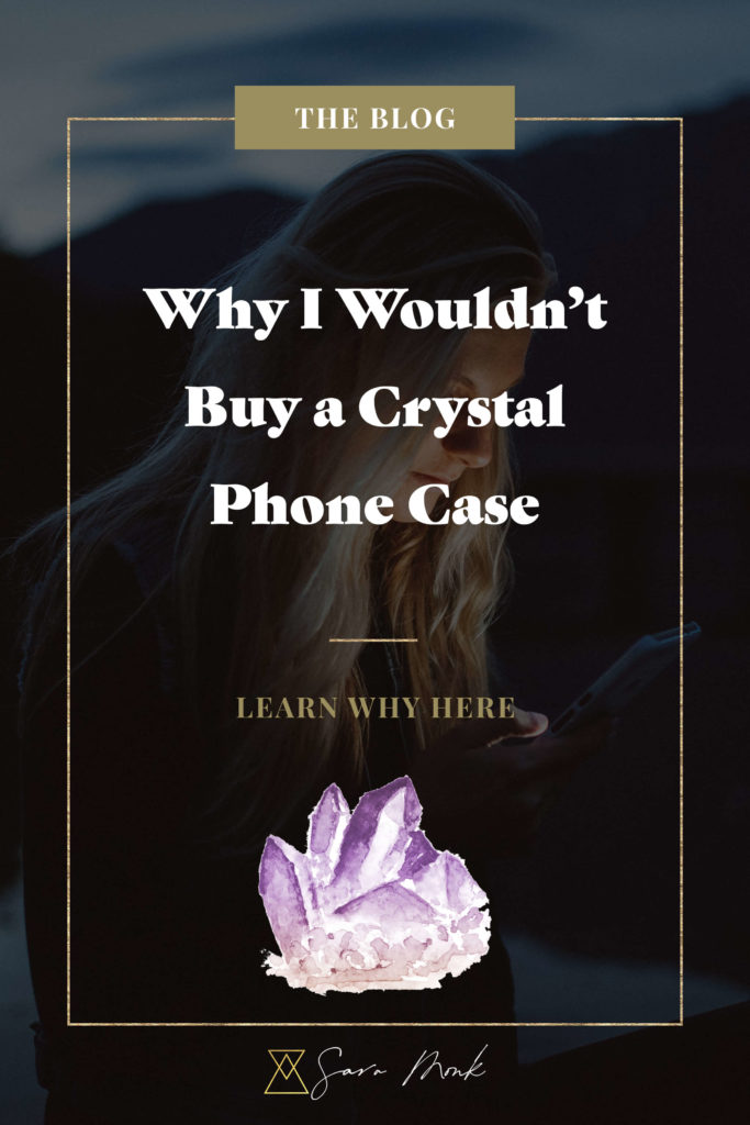 Finding new ways to incorporate crystals into your daily life can be fun. However, not all things created with crystals are beneficial for you and can even be detrimental to your health. Learn why I wouldn't buy a crystal phone case inside this post. #crystalsandstones  #crystalhealing #crystalaccessories #consciousliving 
